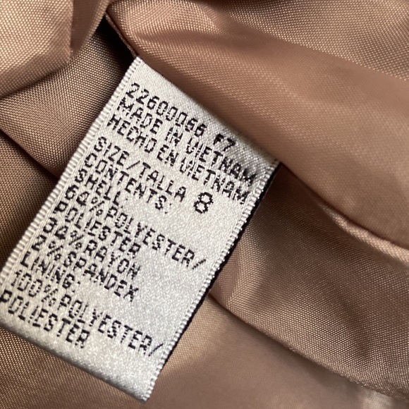 Harve Bernard Notched Lapel One Button Plaid Blazer Brown Color Women’s 8 - Picture 12 of 15